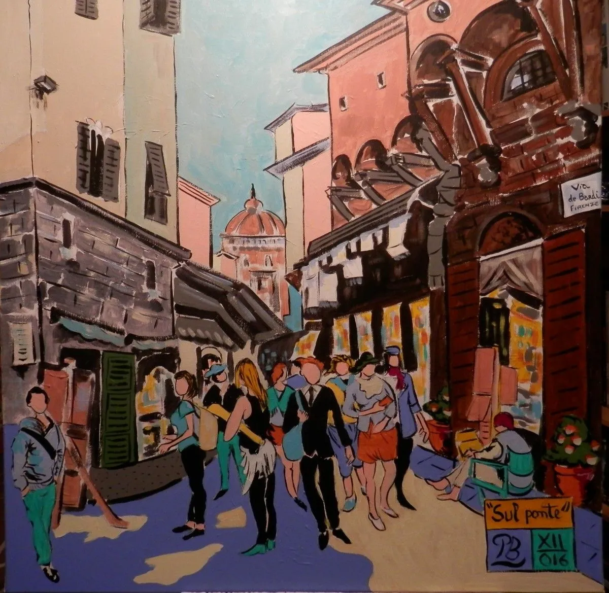 "Sull ponte vecchio", artwork by Patrick Bergès