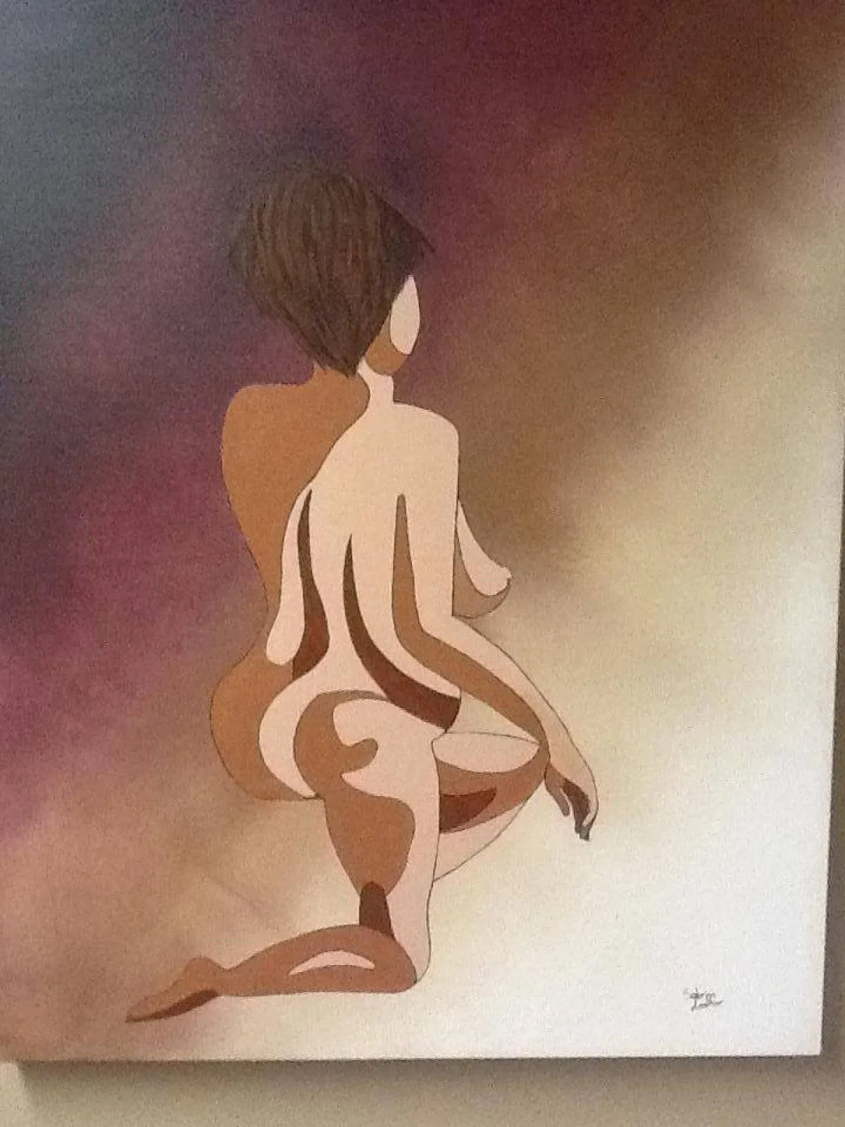 Nue de dos, œuvre de Sabrina Lanthier