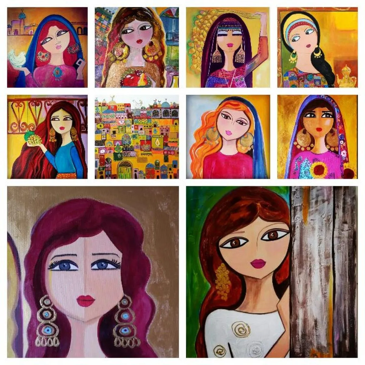 college, artwork by Zaineb Hameed