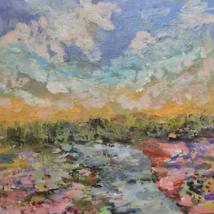 Joy comes in the morning, artwork by Cindy Gien