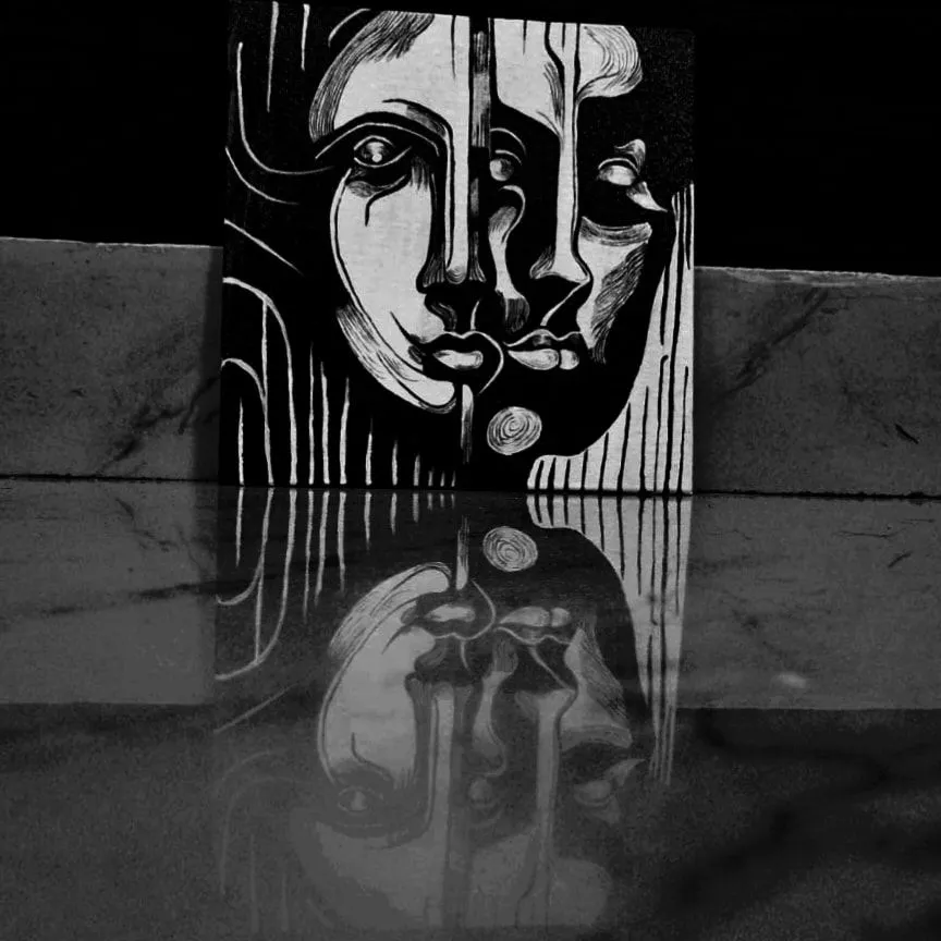The Echoing self, artwork by Deeksha singh