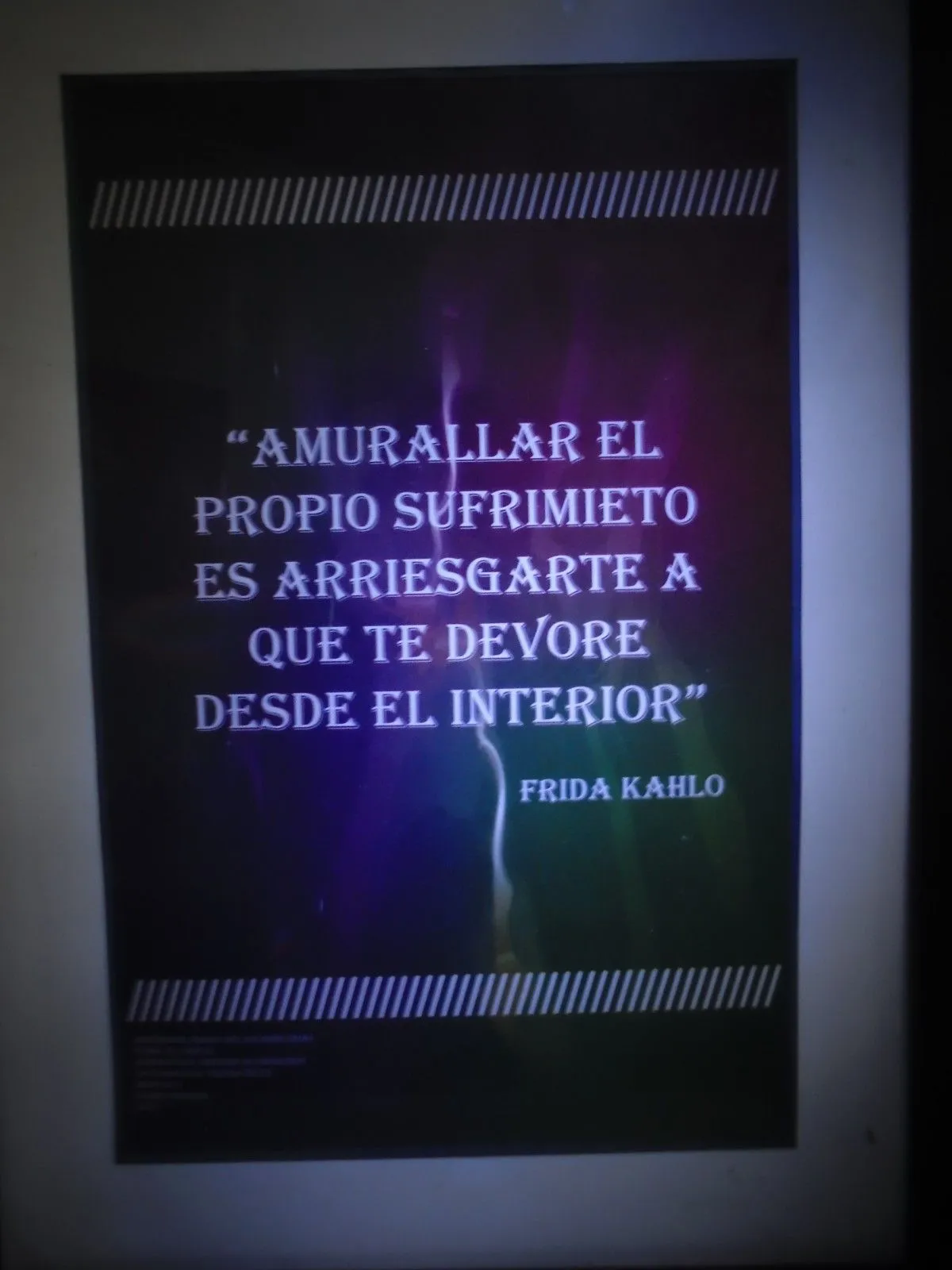 Frida Kahlo Quote, artwork by Margold Reina