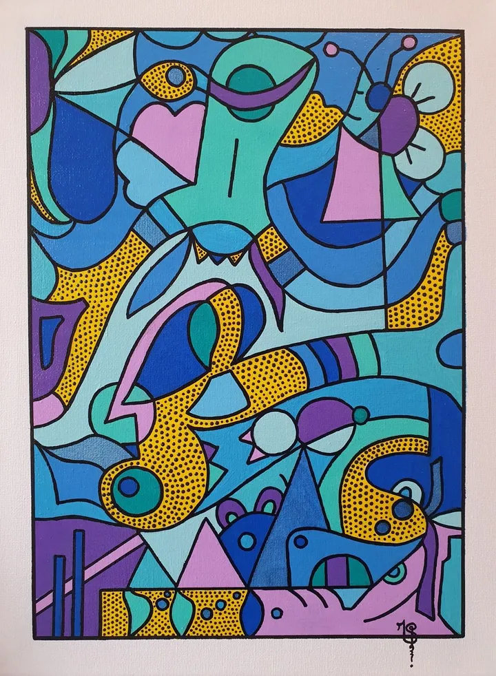 Dot doodle, artwork by Malisu Art