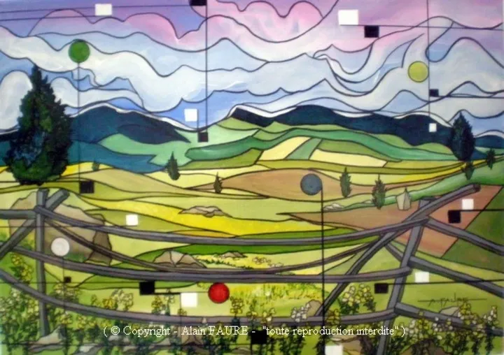 JARDINS D'EVASION, artwork by Alain FAURE
