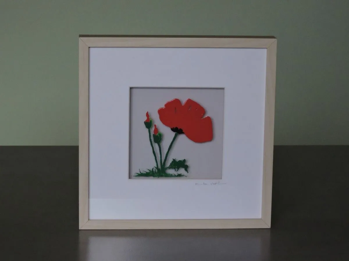 Coquelicots, œuvre de Rita Vandenherrewegen