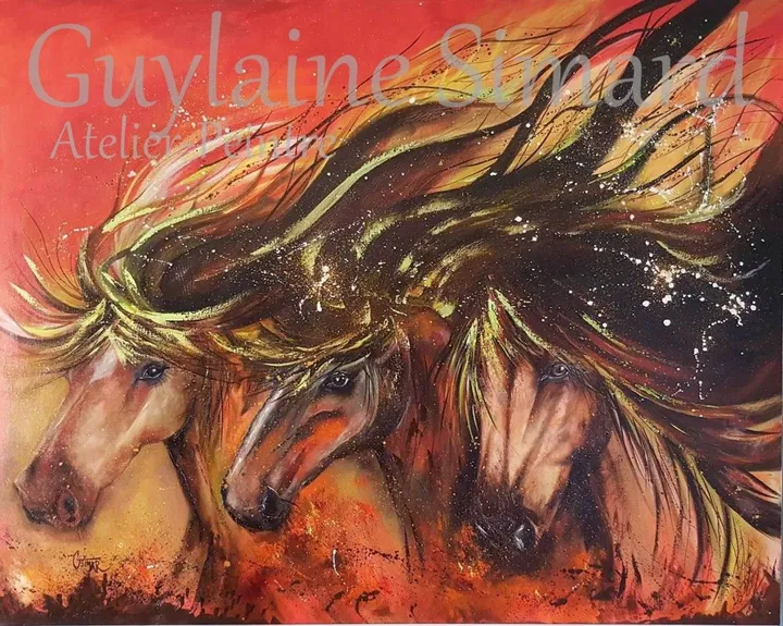 La chevauchée sauvage (The wild ride), œuvre de Guylaine Simard