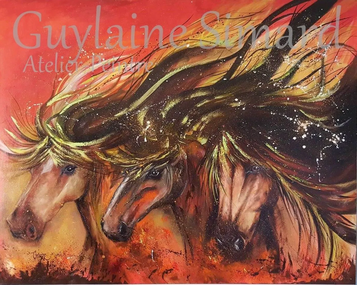 La chevauchée sauvage (The wild ride), œuvre de Guylaine Simard
