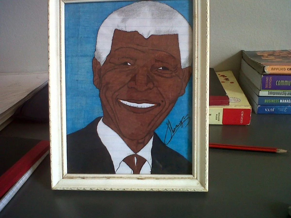 MANDELA'S PORTRAIT, œuvre de Maltee IDs