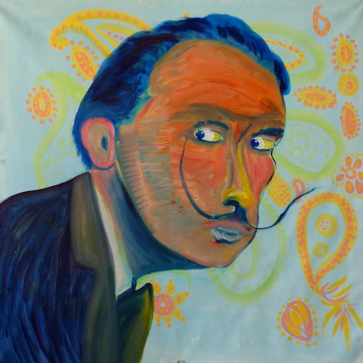 Salvador Dali Portrait, œuvre de Serge Lis