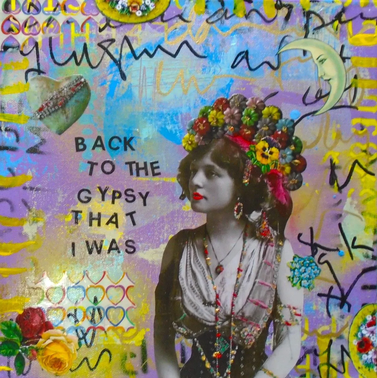 Back to the Gypsy That I Was, artwork by Lorette C Luzajic