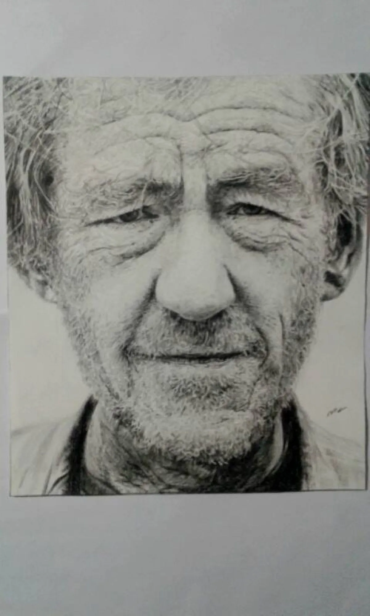 Ian Mckellen, artwork by Abrahán De Labastida
