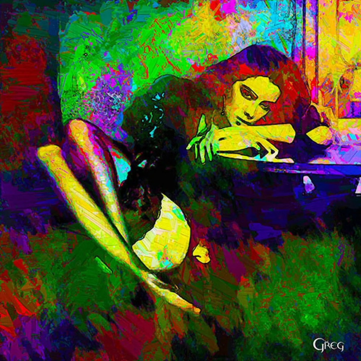 Carla, artwork by Greg Rosales