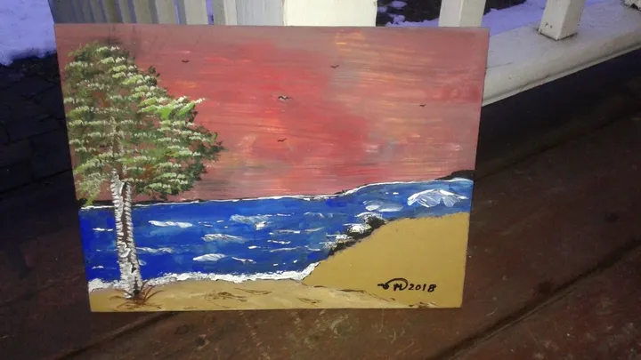 LA PLAGE, œuvre de Catherine ROUCOU
