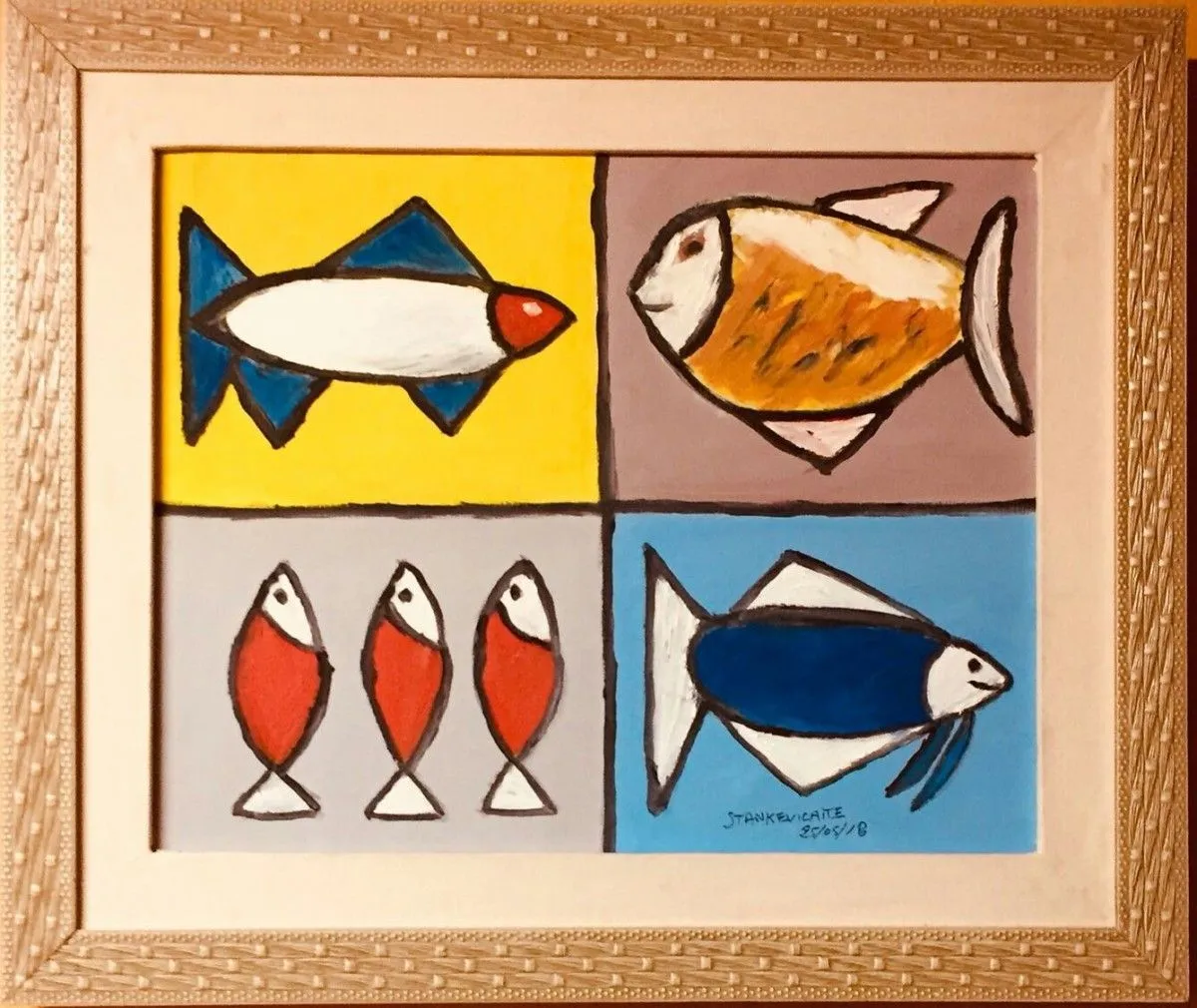playful fish, œuvre de Stankevicaite .
