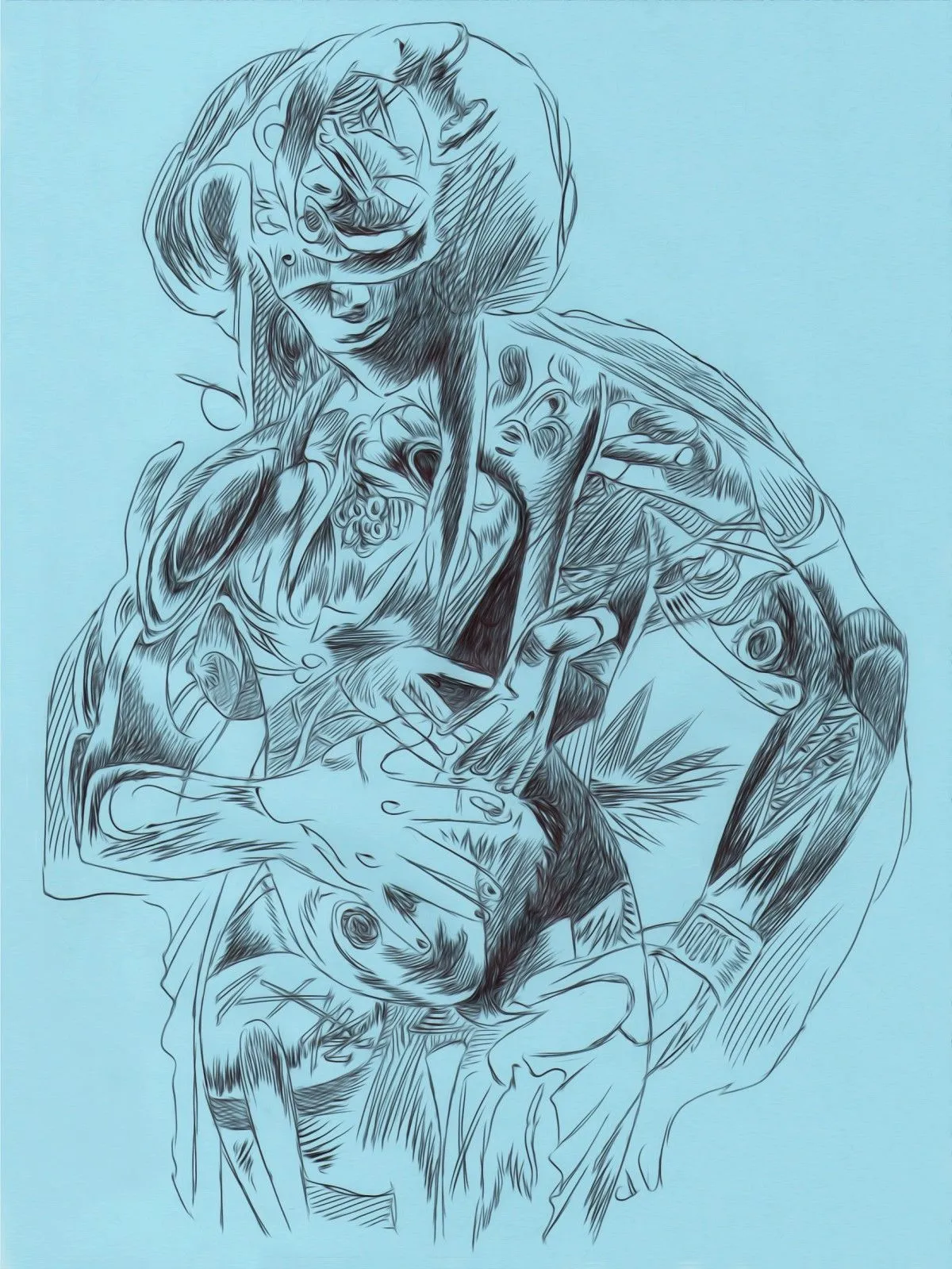 )°)°) -, œuvre de Laura H