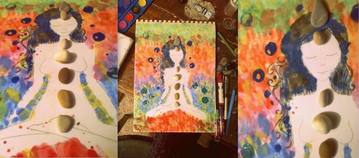 Méditation., artwork by Hannachi Sarra