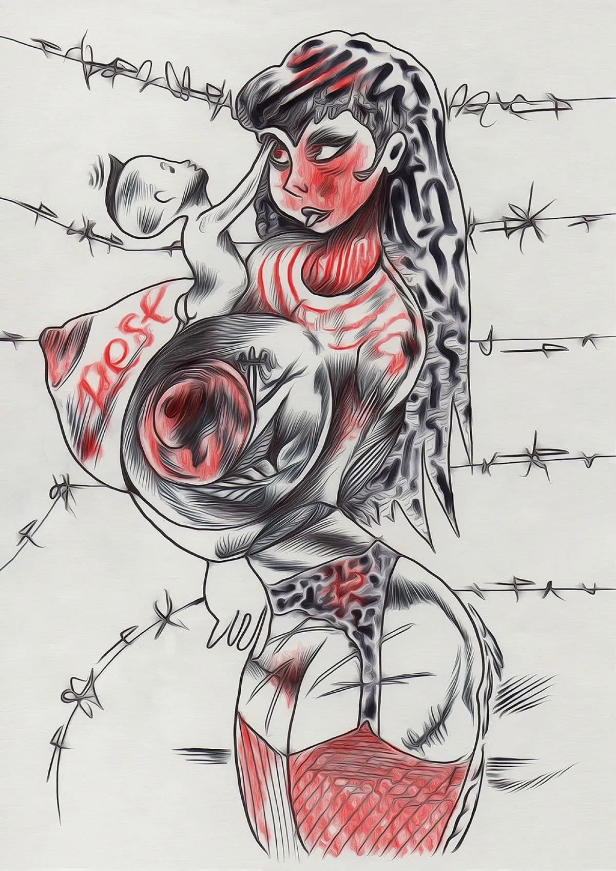 æ, artwork by Laura H