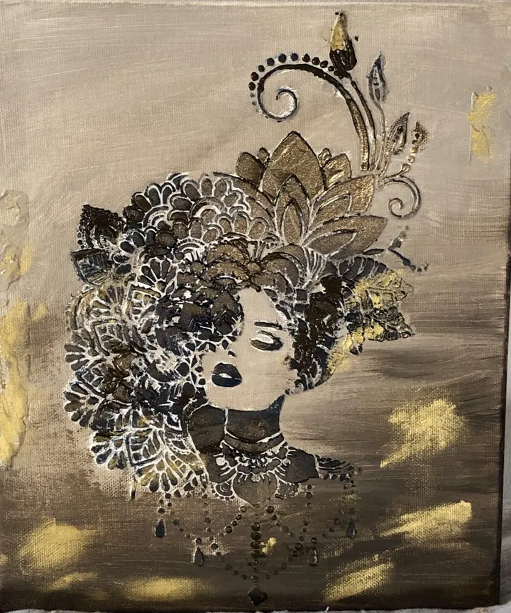 Mademoiselle Froufrou, œuvre de sylviane marie nardini