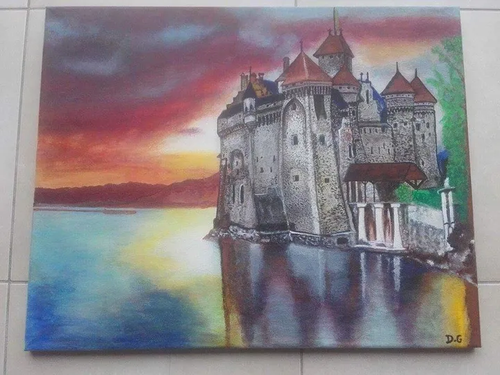 château inconnu, œuvre de Daniel Gennevois
