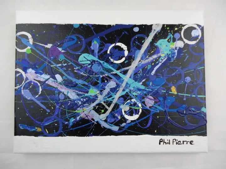 BLUE BUBBLES 013, artwork by Phil Pierre