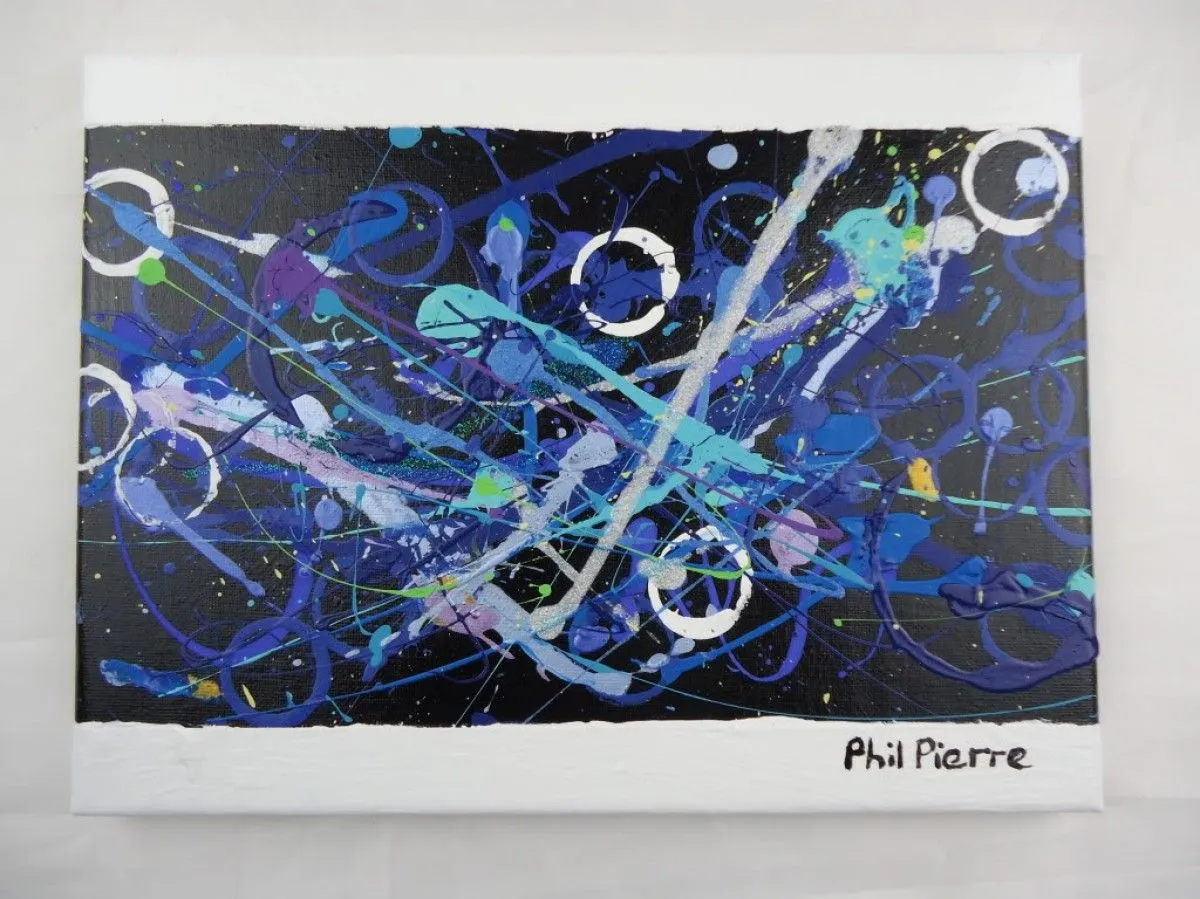 BLUE BUBBLES 013, œuvre de Phil Pierre