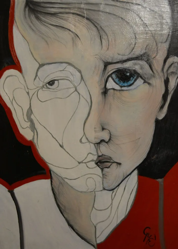 Portrait of a boy, œuvre de Éda Gyenis