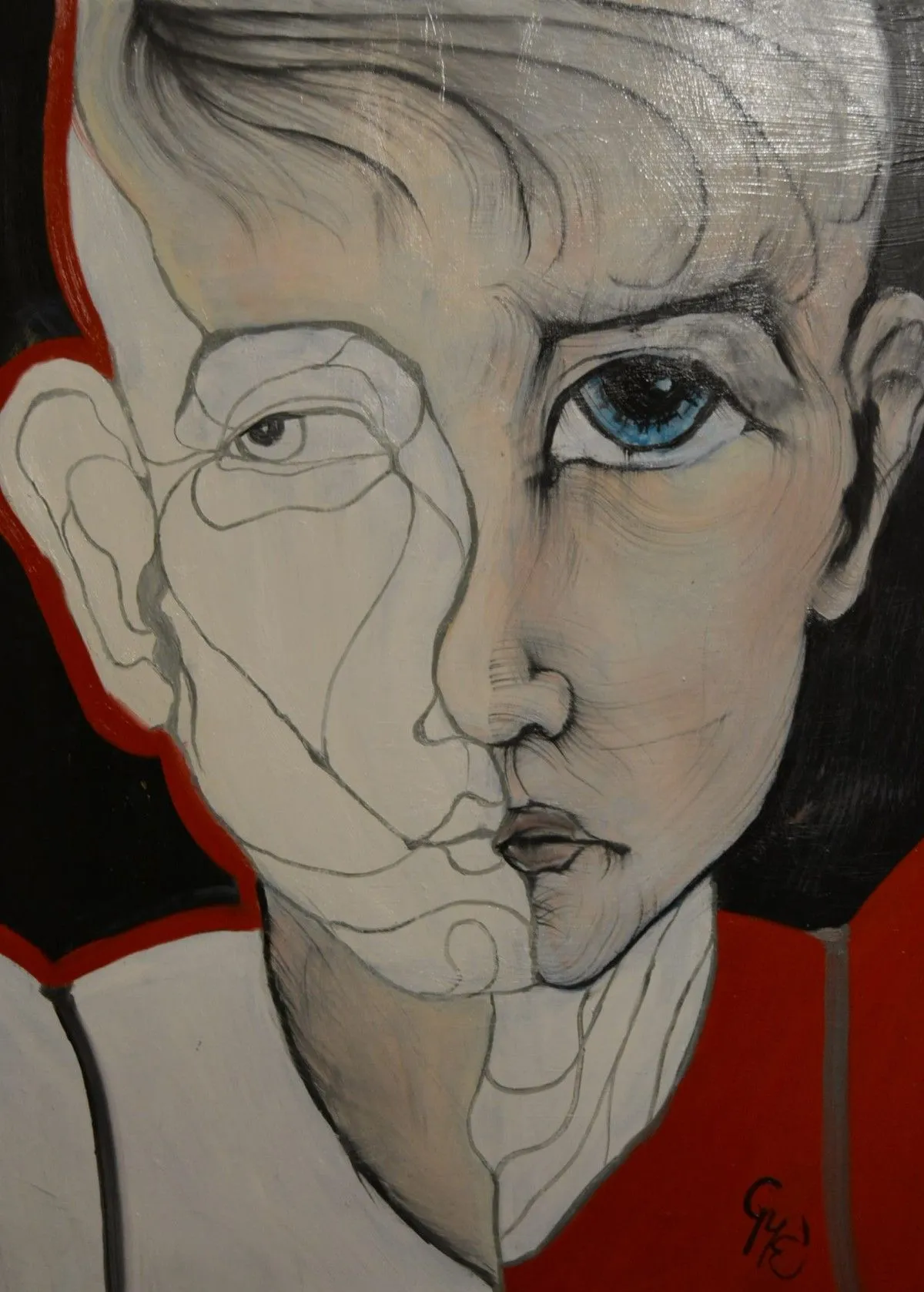 Portrait of a boy, œuvre de Éda Gyenis