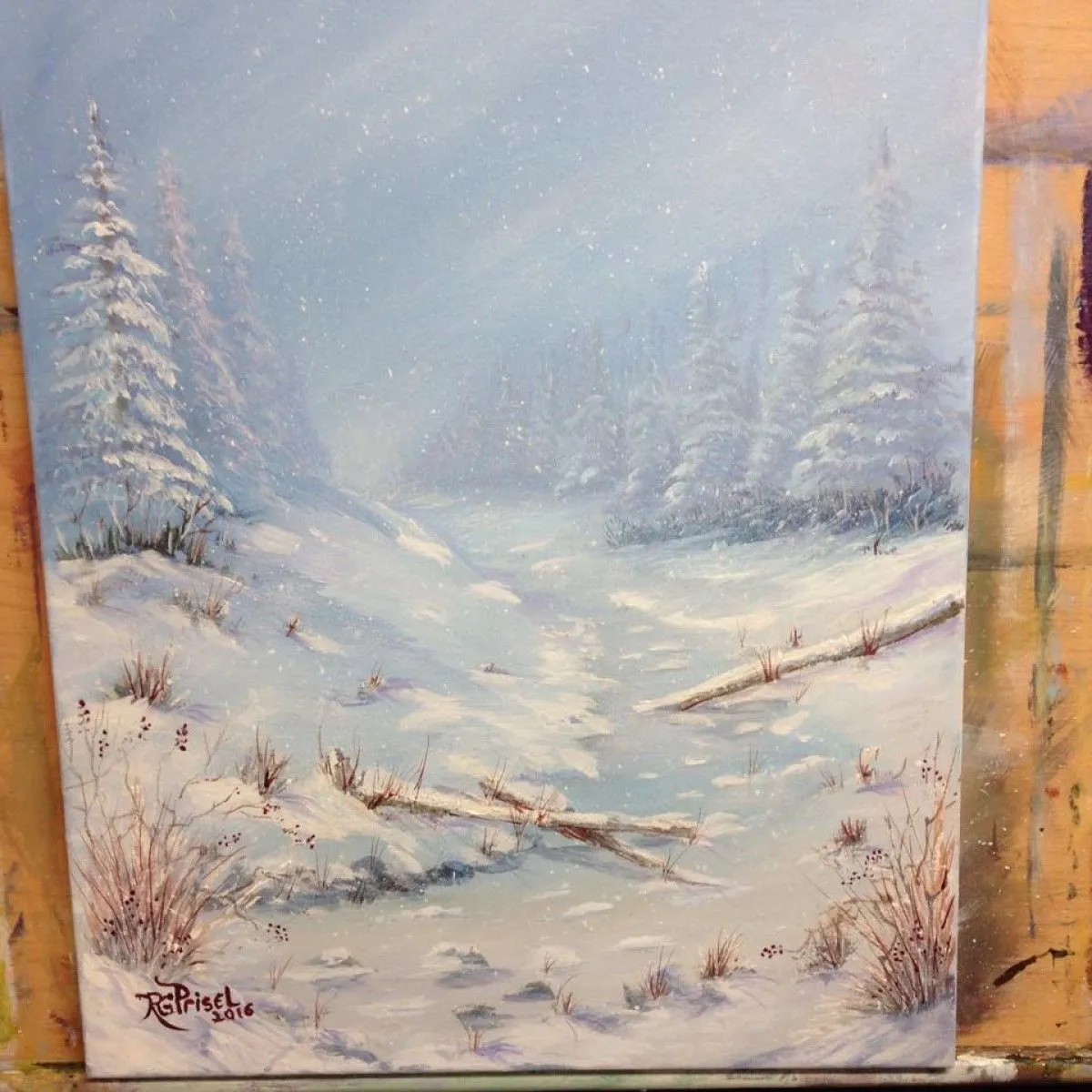 Winter Storm, œuvre de Rosemarie Prisel