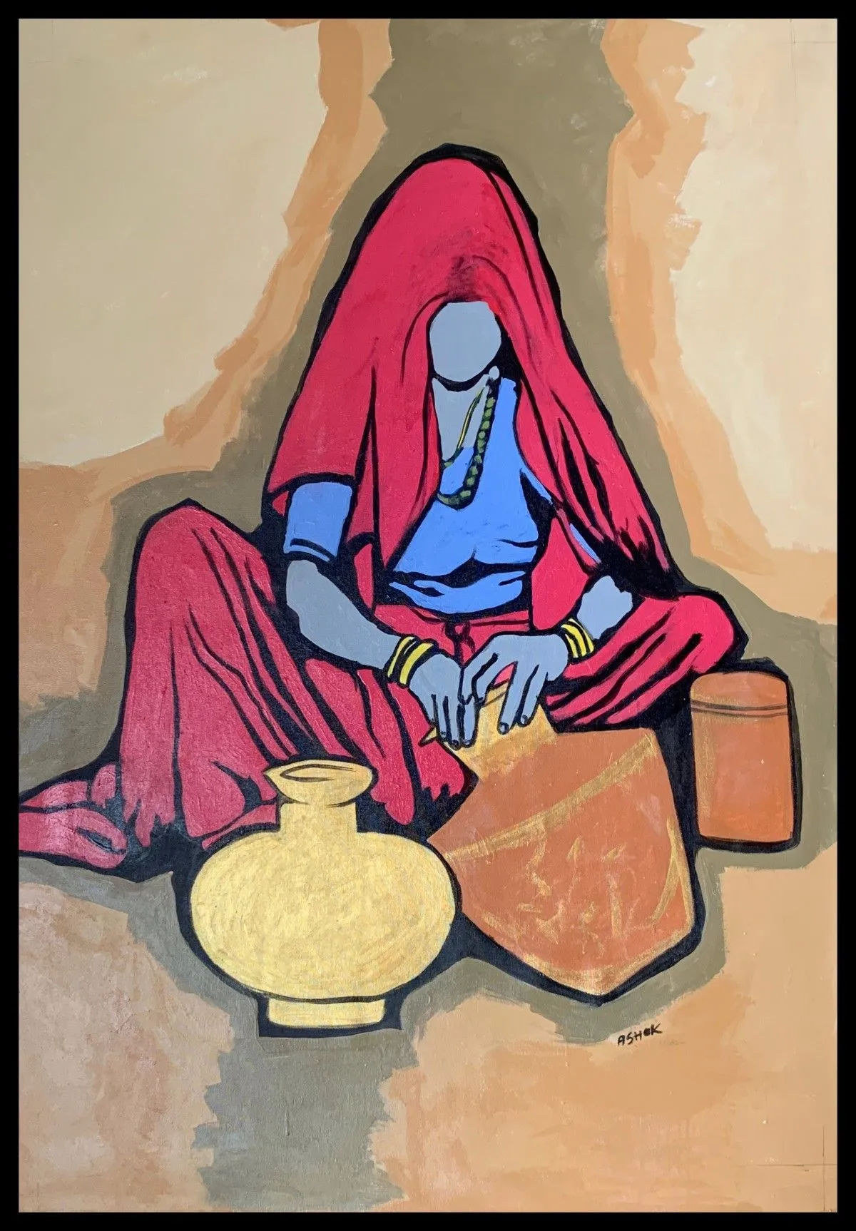 Harder the Life shiner the intruments, œuvre de Ashok Jadav