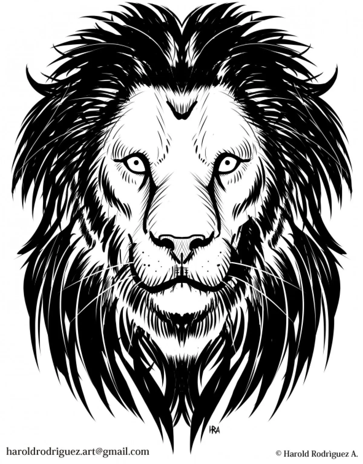 Lion Artwork 1, œuvre de Harold Rodriguez
