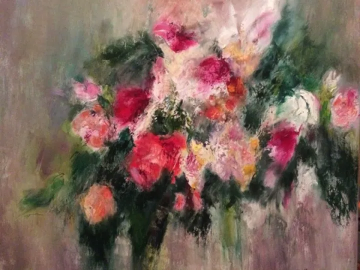 Flowers and owl, œuvre de Claudia Macaria
