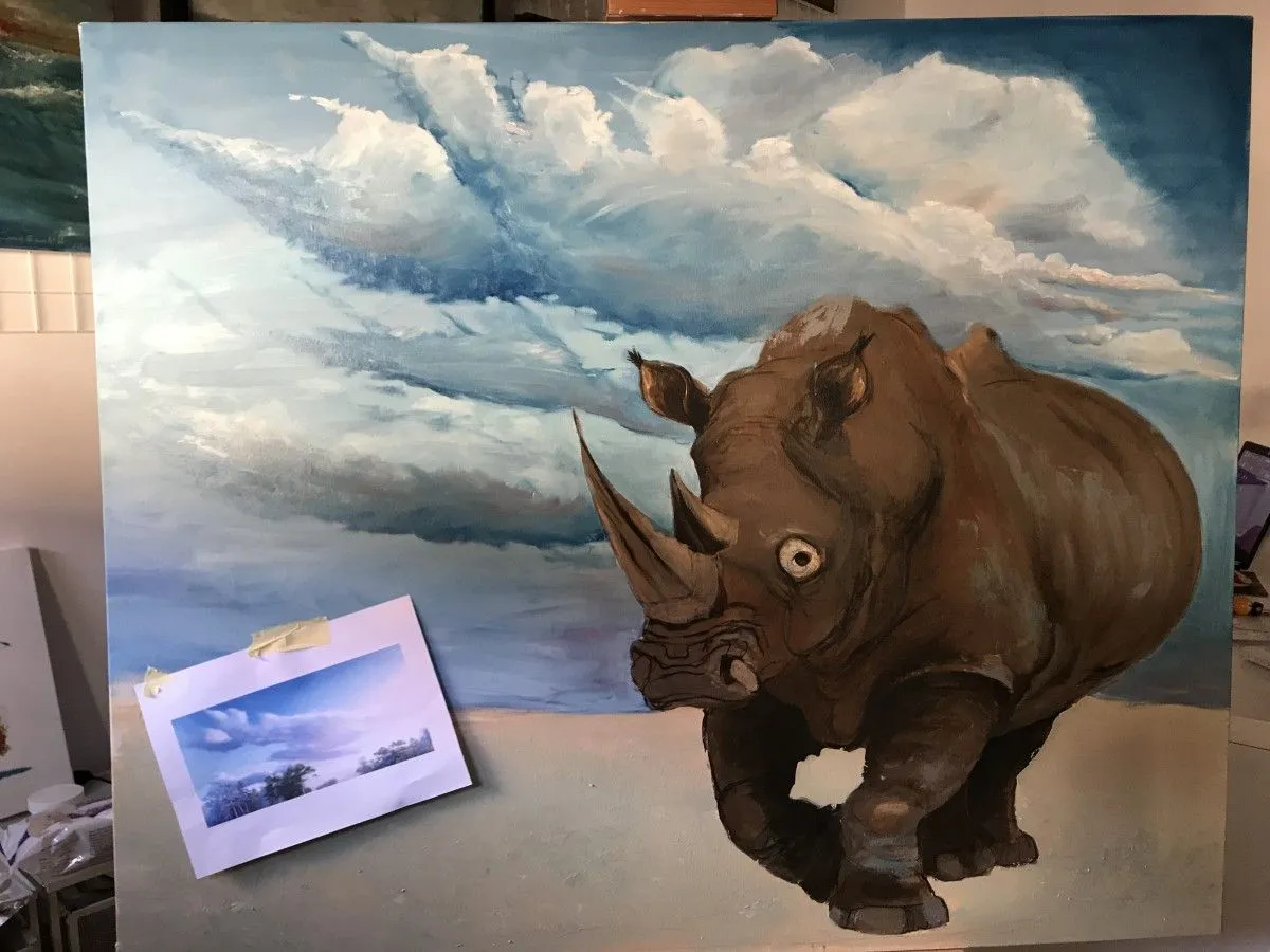 Rhino, œuvre de Nevena Stevanic Popovic