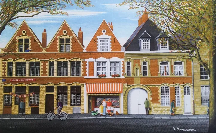 Lille, l'hospice gantois, artwork by Thierry Traccoën