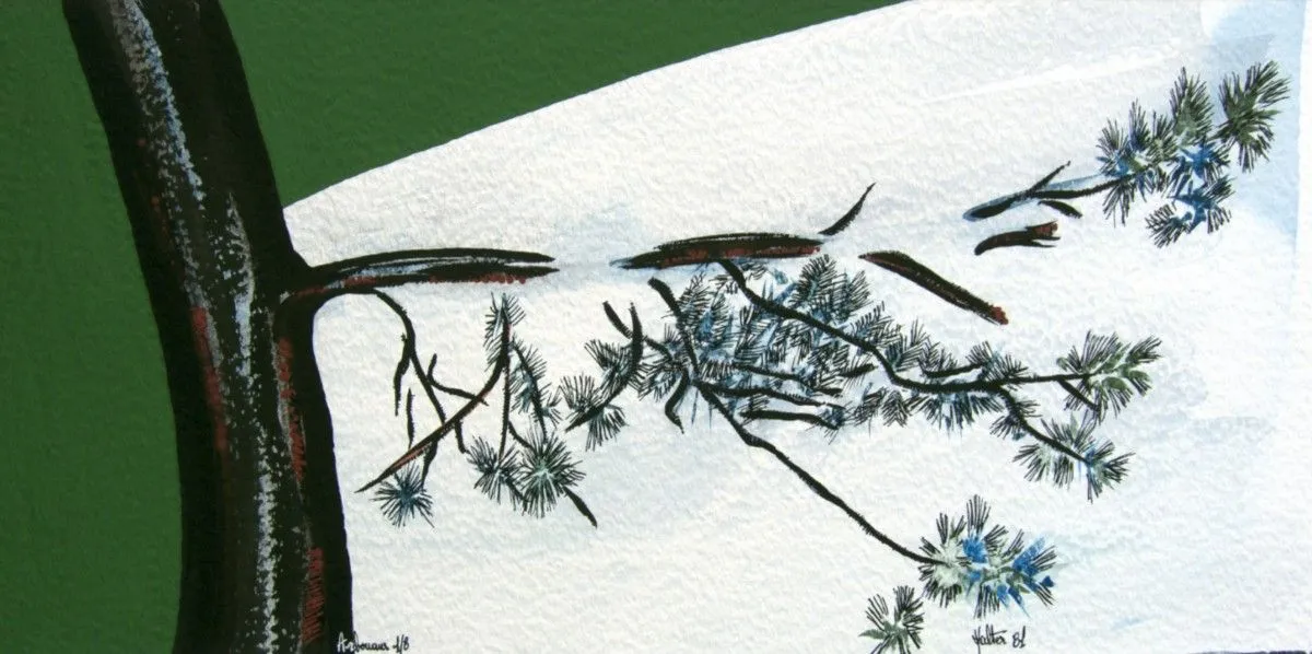 Branche de pin, artwork by Alain HALTER