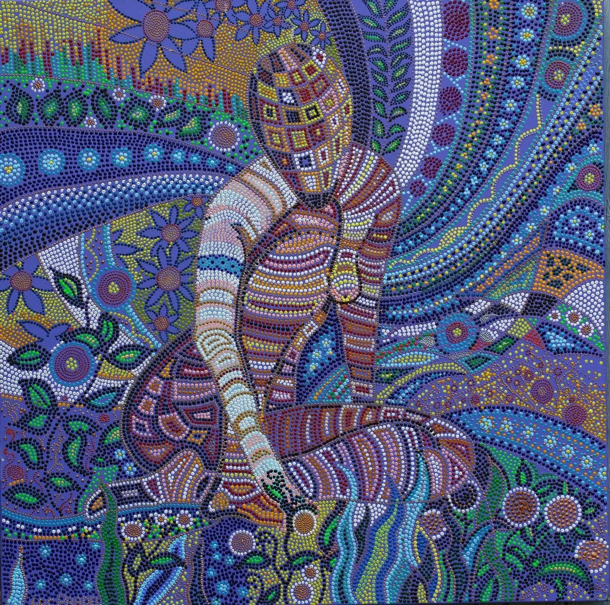 La femme fleur, artwork by luc Pradel