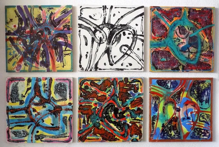 Abstract-II (six hearts), œuvre de Stanislav Bojankov