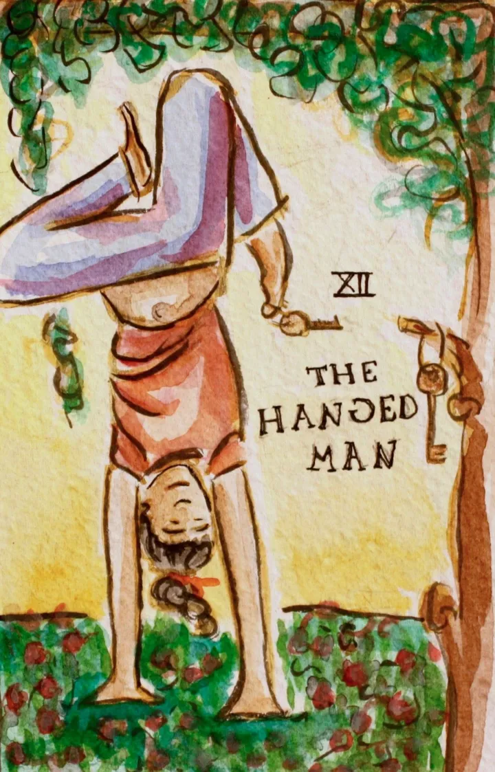 The hanged man, artwork by Odette Kougea