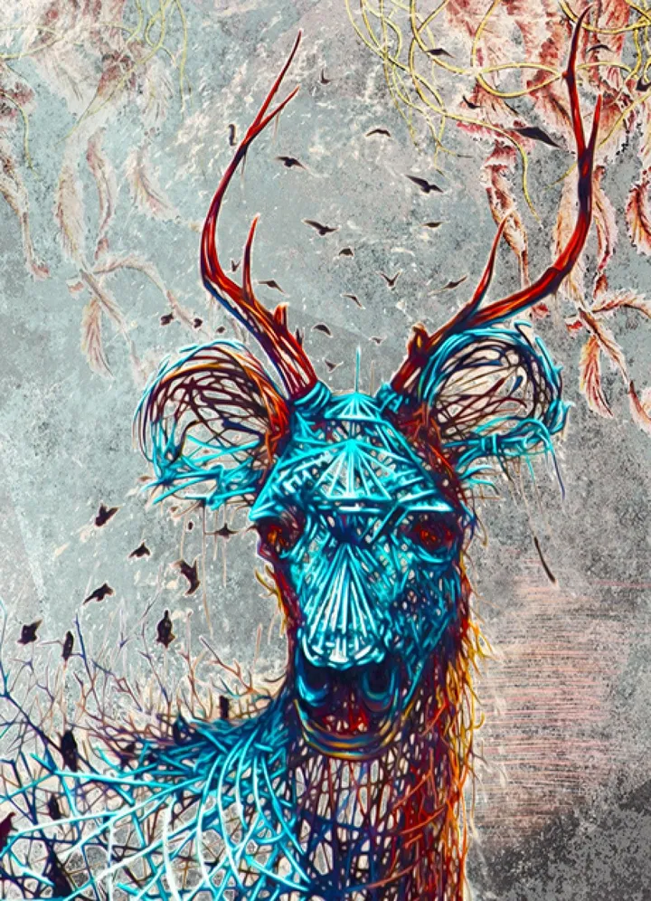 Ciber Deer, artwork by Albena Alta