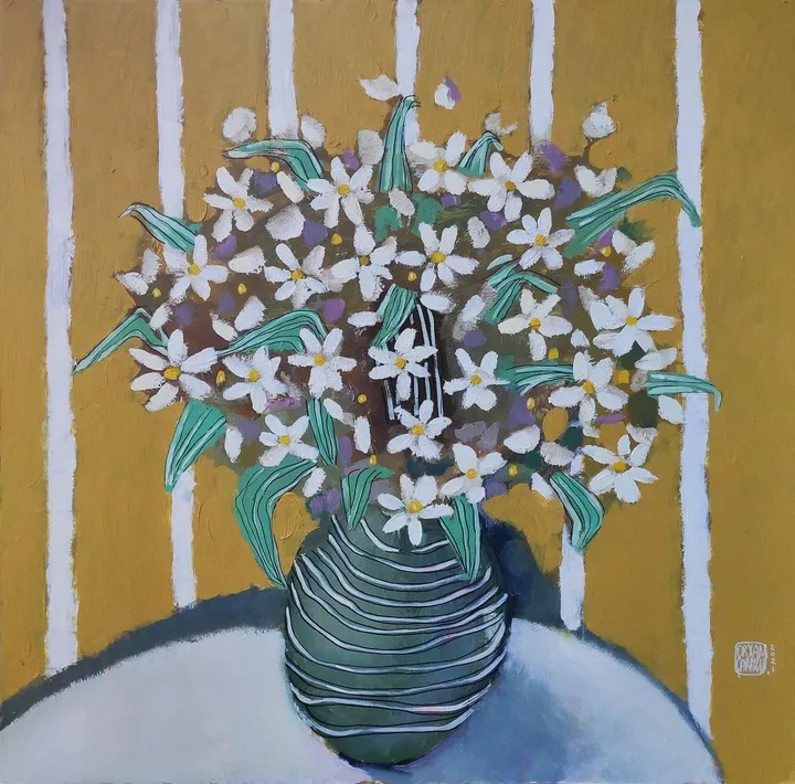 Chamomile, artwork by Orkhan Garayev