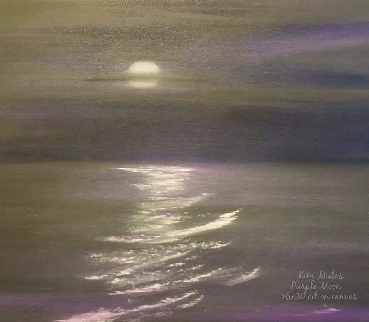 Purple moon, œuvre de Kim Mitaly Mulas