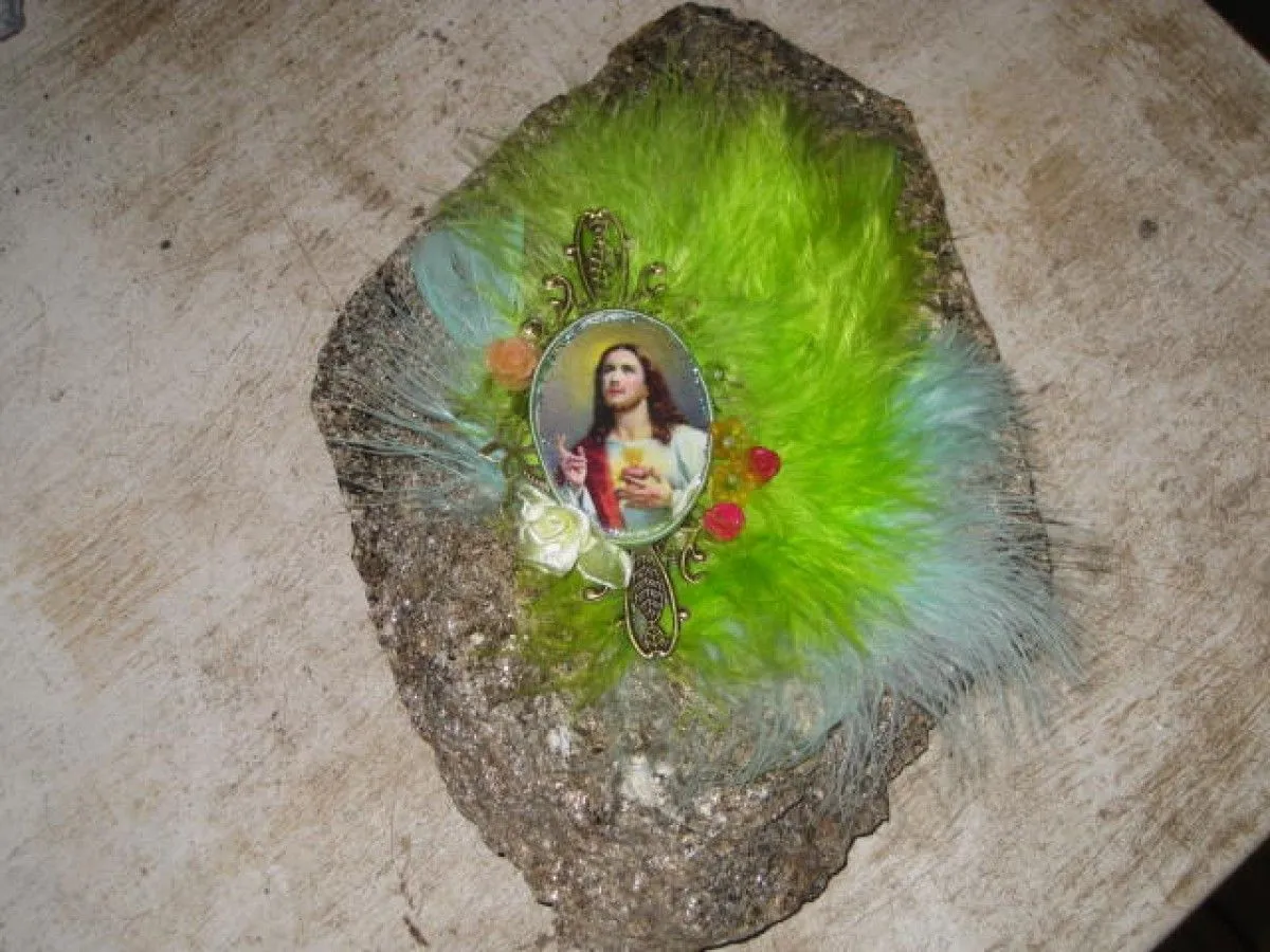 Tableau sur granite, artwork by sylviane marie nardini