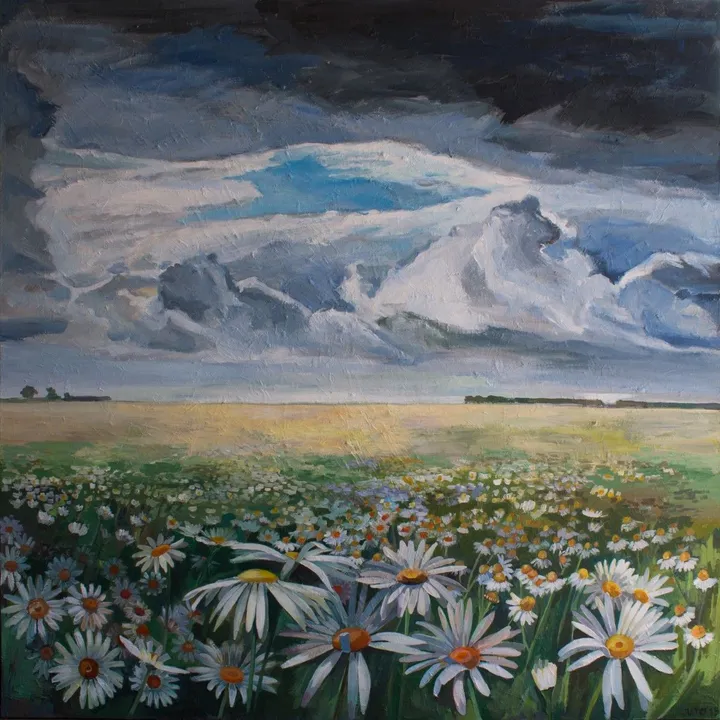 flowers, artwork by Violeta Vollmer