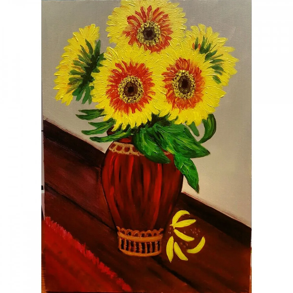 Sunflowers, artwork by Eva cad