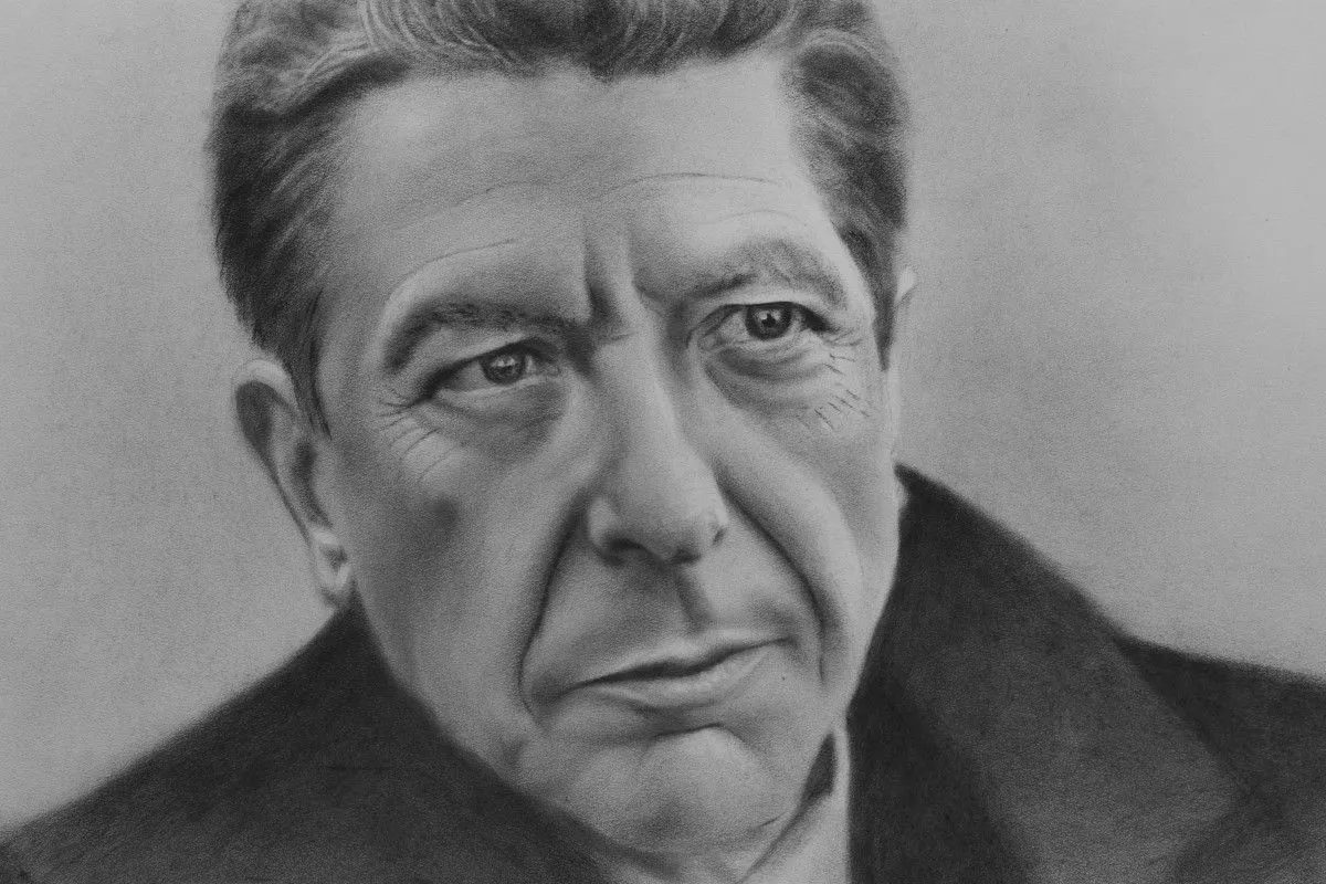 Leonard Cohen, artwork by Igor Sen
