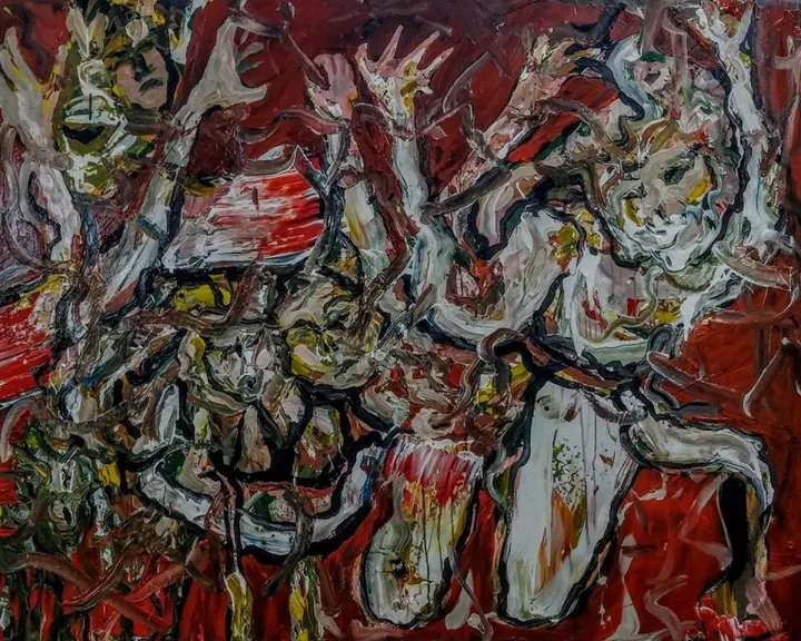 Transe, artwork by Charaf El Ghernati