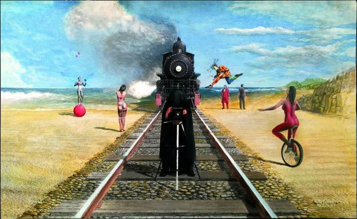 Reason attempting to aprehend reality 2: The day the circus arrived to Mermejita, œuvre de Andres Ocampo