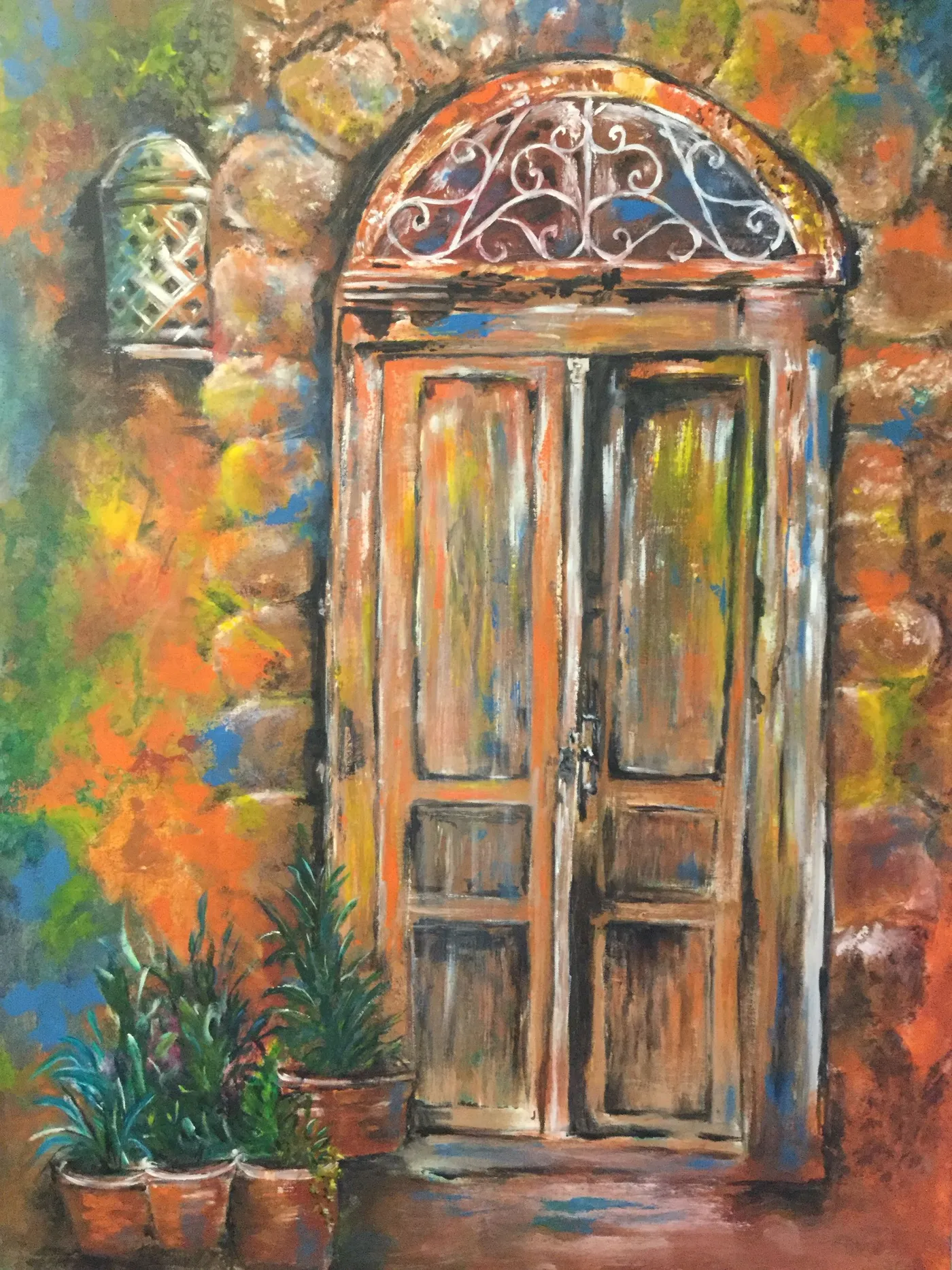 Whispers Behind the Door, artwork by Colette Acra
