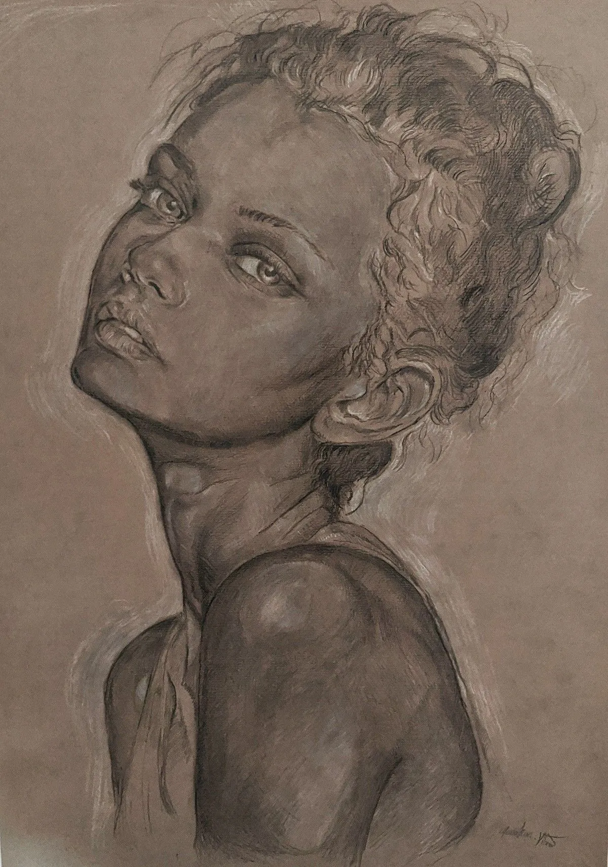 Portrait d'une femme mystérieuse, œuvre de Jonathan Vibert