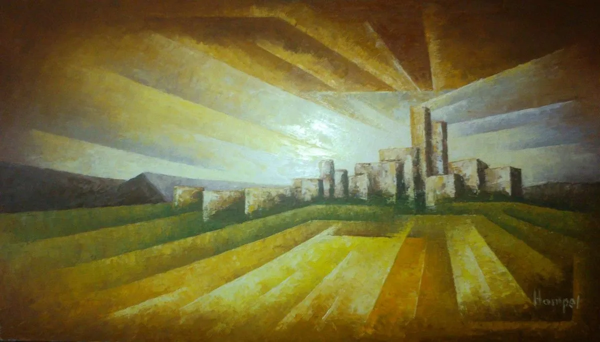 Perspectiva – ulei pe panza – 40×70 cm, artwork by Rolland Roderick Hampel