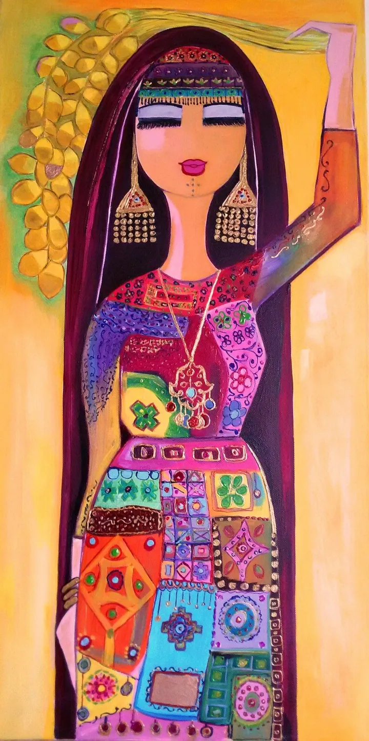 Iraqi dates, artwork by Zaineb Hameed
